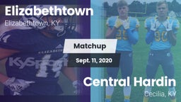 Matchup: Elizabethtown High vs. Central Hardin  2020