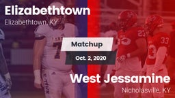 Matchup: Elizabethtown High vs. West Jessamine  2020