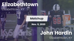 Matchup: Elizabethtown High vs. John Hardin  2020