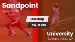 Matchup: Sandpoint High vs. University  2018