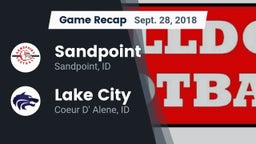 Recap: Sandpoint  vs. Lake City  2018