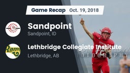 Recap: Sandpoint  vs. Lethbridge Collegiate Institute 2018