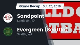 Recap: Sandpoint  vs. Evergreen  (Seattle) 2019