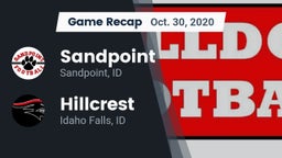 Recap: Sandpoint  vs. Hillcrest  2020