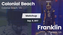 Matchup: Colonial Beach High  vs. Franklin  2017
