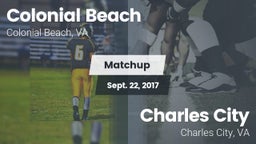 Matchup: Colonial Beach High  vs. Charles City  2017