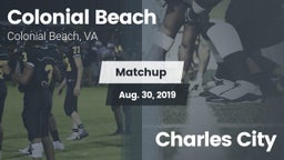 Matchup: Colonial Beach High  vs. Charles City 2019