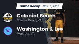Recap: Colonial Beach  vs. Washington & Lee  2019