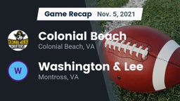 Recap: Colonial Beach  vs. Washington & Lee  2021