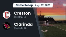 Recap: Creston  vs. Clarinda  2021