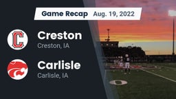 Recap: Creston  vs. Carlisle  2022
