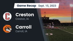 Recap: Creston  vs. Carroll  2023