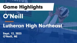 O'Neill  vs Lutheran High Northeast Game Highlights - Sept. 12, 2023