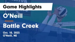 O'Neill  vs Battle Creek  Game Highlights - Oct. 10, 2023