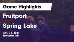 Fruitport  vs Spring Lake  Game Highlights - Oct. 21, 2021