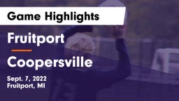 Fruitport  vs Coopersville  Game Highlights - Sept. 7, 2022