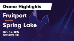 Fruitport  vs Spring Lake  Game Highlights - Oct. 13, 2022