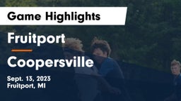 Fruitport  vs Coopersville  Game Highlights - Sept. 13, 2023