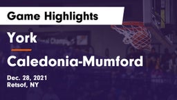 York  vs Caledonia-Mumford Game Highlights - Dec. 28, 2021