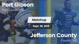 Matchup: Port Gibson High Sch vs. Jefferson County  2018