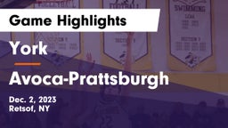 York  vs Avoca-Prattsburgh Game Highlights - Dec. 2, 2023