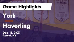 York  vs Haverling  Game Highlights - Dec. 15, 2023
