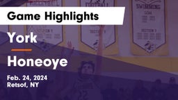 York  vs Honeoye  Game Highlights - Feb. 24, 2024