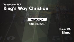 Matchup: King's Way Christian vs. Elma  2016