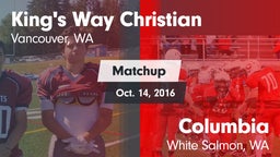Matchup: King's Way Christian vs. Columbia  2016