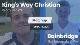 Matchup: King's Way Christian vs. Bainbridge  2017