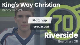 Matchup: King's Way Christian vs. Riverside  2018