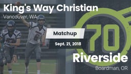 Matchup: King's Way Christian vs. Riverside  2018