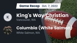 Recap: King's Way Christian  vs. Columbia  (White Salmon) 2022