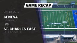 Recap: Geneva  vs. St. Charles East  2015