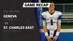 Recap: Geneva  vs. St. Charles East  2016