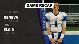 Recap: Geneva  vs. Elgin  2016