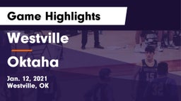 Westville  vs Oktaha Game Highlights - Jan. 12, 2021