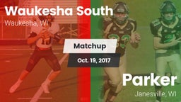 Matchup: Waukesha South High  vs. Parker  2017