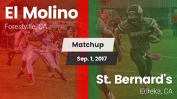Matchup: El Molino High Schoo vs. St. Bernard's  2017