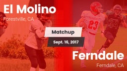 Matchup: El Molino High Schoo vs. Ferndale  2017