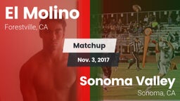 Matchup: El Molino High Schoo vs. Sonoma Valley  2017