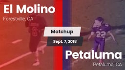 Matchup: El Molino High Schoo vs. Petaluma  2018