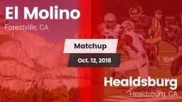 Matchup: El Molino High Schoo vs. Healdsburg  2018