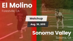 Matchup: El Molino High Schoo vs. Sonoma Valley  2019
