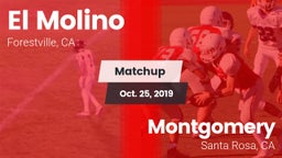 Matchup: El Molino High Schoo vs. Montgomery  2019