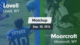Matchup: Lovell  vs. Moorcroft  2016