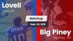 Matchup: Lovell  vs. Big Piney  2018