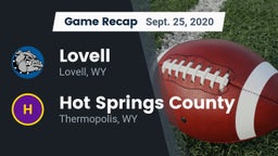 Recap: Lovell  vs. Hot Springs County  2020