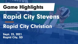 Rapid City Stevens  vs Rapid City Christian  Game Highlights - Sept. 23, 2021