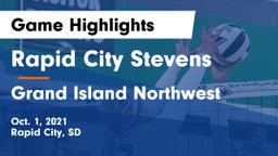Rapid City Stevens  vs Grand Island Northwest  Game Highlights - Oct. 1, 2021